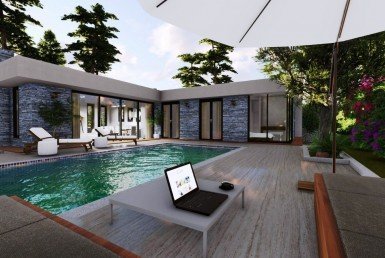 01 Luxury private pool villa for sale Bodrum Torba 2223