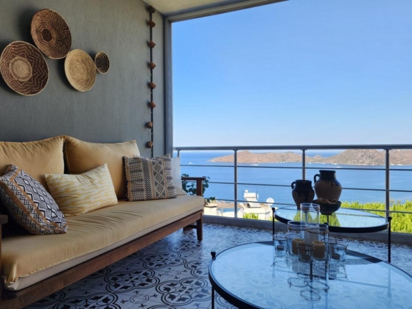 01 Sea view luxury apartment for sale Bodrum Yalikavak 2278