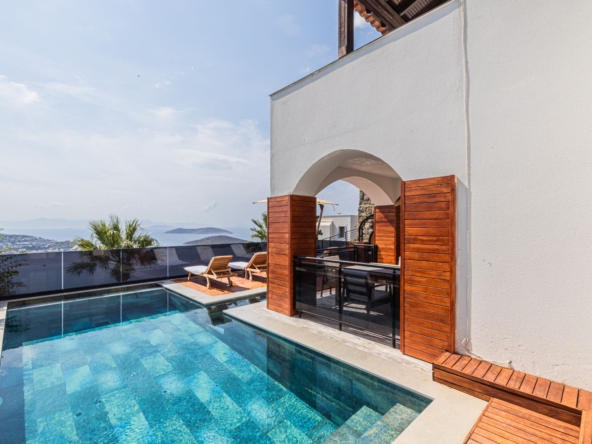 01 Sea view private pool villa for sale Bodrum Yalikavak 2284